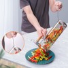 Rolling Grill Basket（2PCS） with Detachable Handle, 304 Stainless Steel BBQ