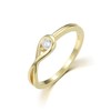 Ladies 9 Carat Yellow Gold on Sterling 925 Silver White