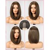 WOKESTAR Bob Wigs for Women Middle Part Bob Style Heat