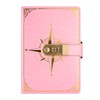 NectaRoy Vintage Travel Journal, A5 Lockable Diary(Compass Pattern), Notebook with
