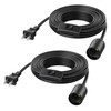Cable Matters 2-Pack Plug in Hanging Light Cord with Switch