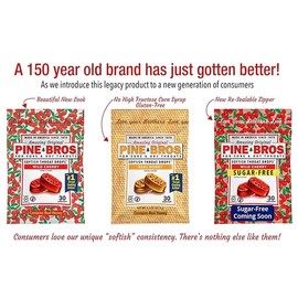 Pine Bros. Sore Throat Drops, 30 Count, 24 Bags- 8 Wild Cherry Flavor, 8 Honey, 8 Cherry Sugar Free