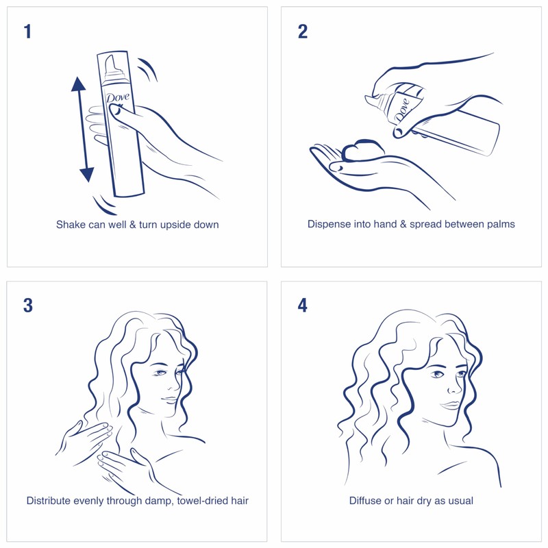 Dove STYLE+care Curls Defining Mousse, Soft Hold 7 oz