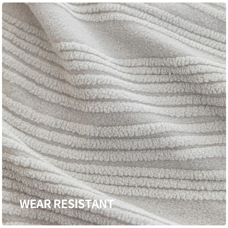 QIANMEW Couch Cushion Covers, Super Stretch Washable Sofa Slipcovers for