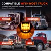 KOMAS 31LED Amber Cab Marker Light Waterproof Top Roof Running