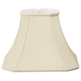 Royal Designs Square Cut Corner Designer Lamp Shade, Beige, 7 x 14 x 11