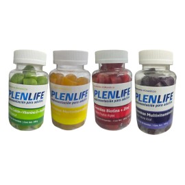 Kit C/4pz Gomitas Multivitamin Adulto Plenlife 240g Variedad