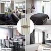BEL AVENIR Magnetic Curtain Tiebacks, Decorative Drapery Holdbacks Modern Woven