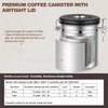ShanSon Coffee Canister Airtight Coffee Container Stainless Steel Coffee Bean
