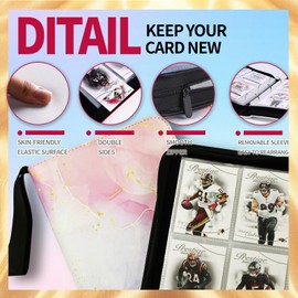 Card Binder 4 Pocket, Trading Card Binder 440 Pockets with Removable Sleeves, Zipper Card Book Album Holder[PROTECTIVE][PLEASANT TOUCH SURFACE]