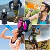 Jiahuade Pack of 6 Foldable Water Bottles, 500 ml Foldable
