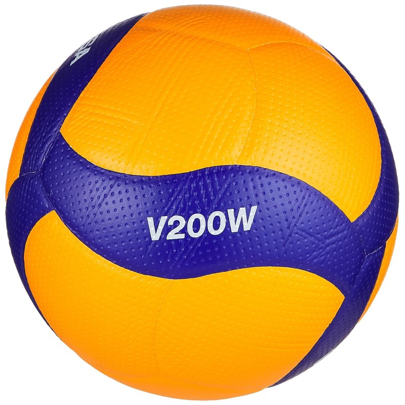 MIKASA Pallone Volley Gara V200W, Unisex Adulto, Blu/Giallo, 5
