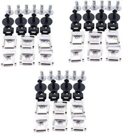 TAKPART 60 Pieces 5-Piece Underrun Protection Engine Underbody Cover Mounting Clips Clips Bumpers 4A0805121A 4A0805163