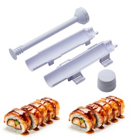 URED sushi bazooka sushi maker kit, Sushi Roller Mold Food Grade Plastic Rice Vegetable Meat homemade Diy Sushi Making Kit Machine tool kitchen Utensils sushi molds press gun