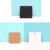 NIHENHAO 100Pcs/ Brooches Display Card Blank Kraft Paper-Tag Jewelry Packaging