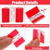 8PCS Self-Adhesive Hinge: Red Small Cabinet Hinges for Wooden Jewelry