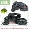 Kathson Reptile Hide Resin Turtles Dock for Aquarium Turtle Basking