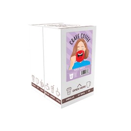 Crave Beverages Flavored Coffee Pods Compatible with 2 K-Cup Brewers, French Vanilla, 40 Count