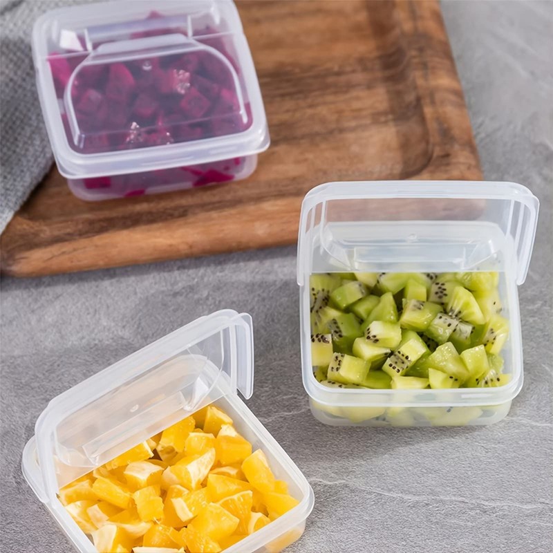 Typutomi 2 Pack Sliced Cheese Container for Fridge, Clear Plastic