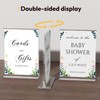 NIUBEE Acrylic Sign Holder 8.5 x 11 T-Shape Clear Flyer