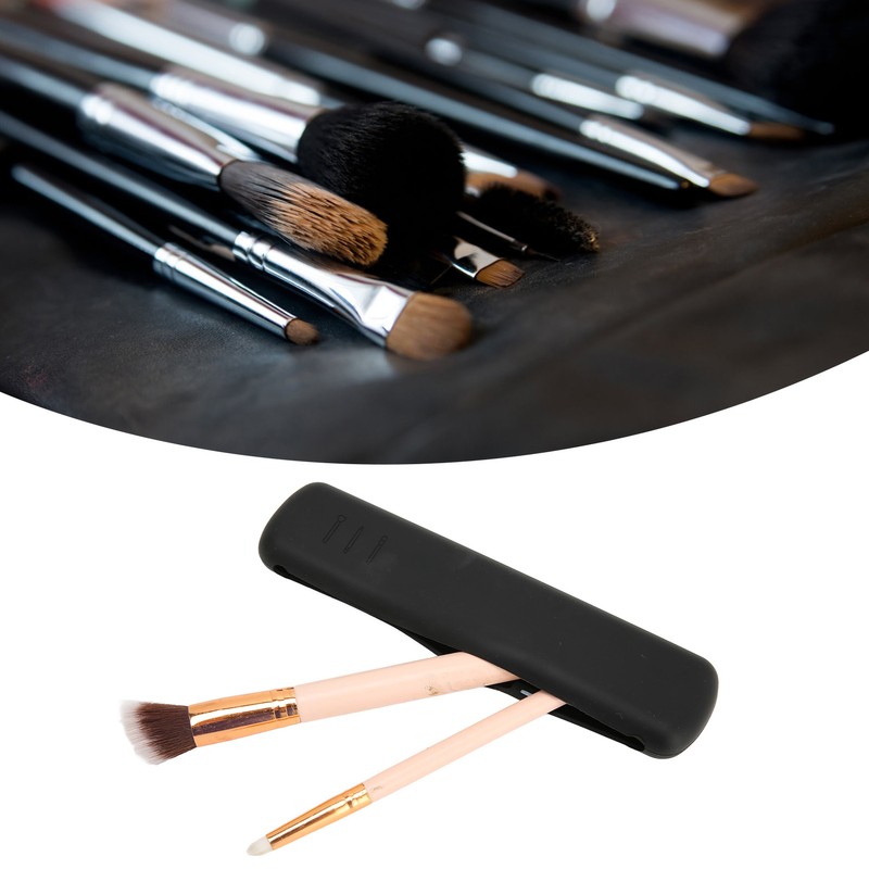Travel Makeup Brush Holder Portable Fashion Soft Silicone Makeup Tools