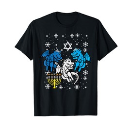 Hanukkah Dragons Chanukah Jewish Men Women Kids Boys Girls T-Shirt