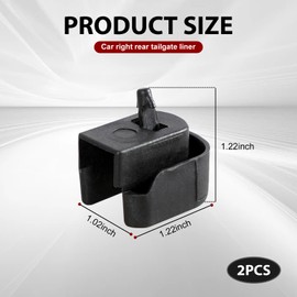 Gseigvee 2 PCS Car Rear Right Tailgate Bushing with Lifting Assist Device, Repair Accessories Replacement Number 84331136 84131760, Compatible with Chevy Silverado GMC Colorado (Black)