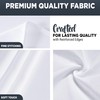 WedDecor White Square Tablecloth 54 x 54 inch Polyester Linen