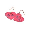 Spinningdaisy Geometric Heart Shape Charm Earrings (Heart Beat)