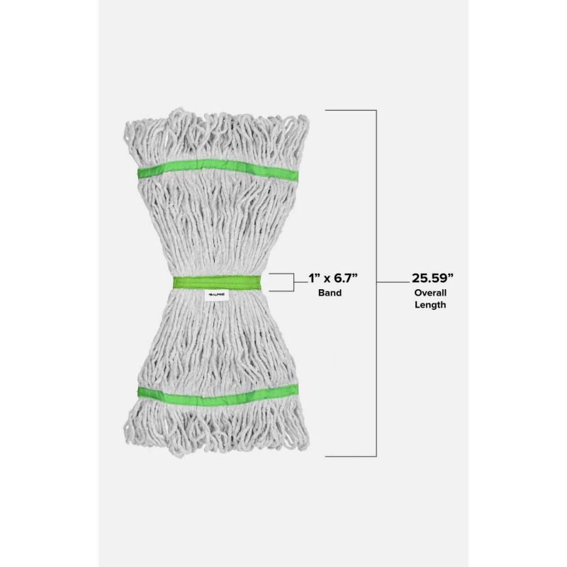 Alpine Industries Mop Head - Commercial Mop Head -24oz Cotton