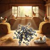 50Pcs Black Adjustable Chicken Leg Bands - Baby Chick Splay