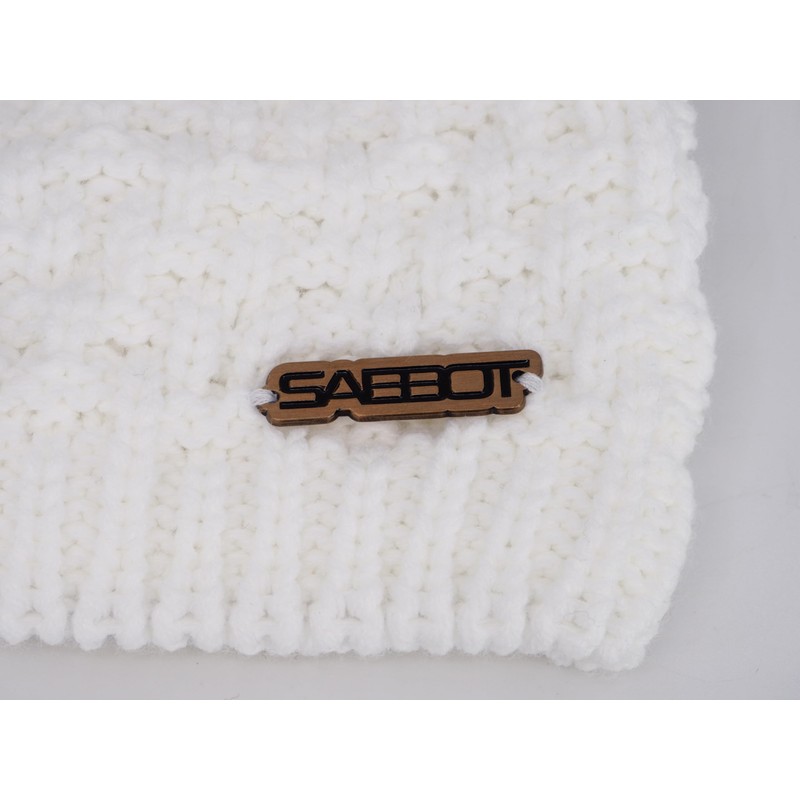 SABBOT Chic Women's Hat with Fur Bobble Fleece Lining Winter