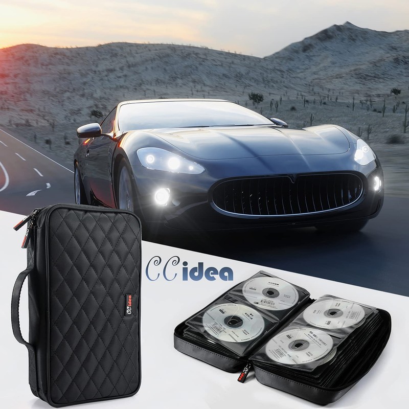 CCidea CD DVD Case Holder, Portable Disc Storage Wallet Binder,