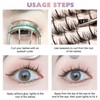 KASESSS 120 Pcs Wimpern Extensions, Natürlich Cluster Lashes, Selbstklebende Wimpern