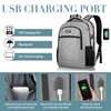 BIKROD Men's School Backpack Boys 15.6 Inch Laptop Bag, gray,