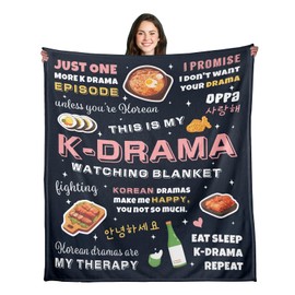 K Drama Gifts for Women, K Pop Gifts Teen Girl, Korean Blanket, Kpop Gift for Women Throw Blanket 50"x60", Kpop Merch, K Pop Gifts for Birthday, Valentines Day, K-pop Blanket for Female Friends