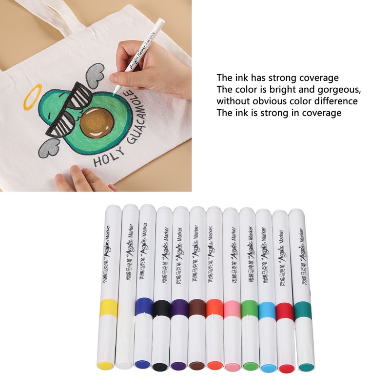 Acrylic Paint Markers Water Based Ink Waterproof High Coverage Paint