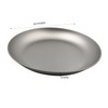 RISON-Titanium Round Camping Plate Titanium Plate Outdoor Ultra Light Camping