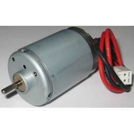 Mabuchi 12 V DC - 1,750 RPM - Slow Speed Electric Motor w/ Cable + 3.17mm Knurled Shaft