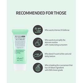 YISHIQIBenton Air Fit UV Defense Sun Cream, SPF 50/PA++++, 1.69 fl oz (50 ml), UV Protection, Brightening, Wrinkle Care, Without White Cast, Lightweig