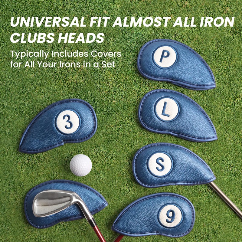 FINGER TEN Golf Club Covers for Irons Magnetic Value 11