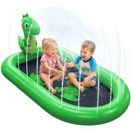 Octaplay Splash Pads for Toddlers 1-3, Pink Elephant Toy Splash Pad for Kids, Outdoor Play Mat for Babies, Inflatable Sprinkler Pool for Birthday Girl Gifts 1 Year Old Girl