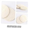 Baluue 10pcs Loofah Sponge Pads Face Scrubbers Natural Exfoliating Facial