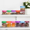 EONJOE 16oz Glass Jars for Overnight Oats Snacks Salad Yogurt