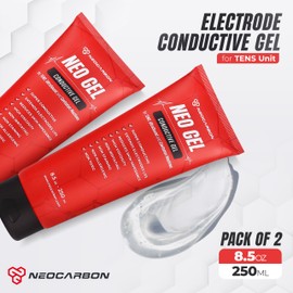Electrode Conductive Gel for TENS Unit, Doppler Ultrasound Device, Cavitation microcurrent Machine and Replacement Pads, Clear 2 Pack, 250 ml