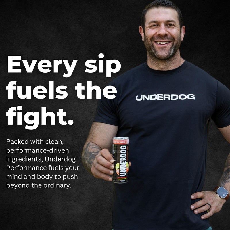 Underdog Performance Energy Drink, Strawberry Lemonade, Nootropics, Green Tea Extract,