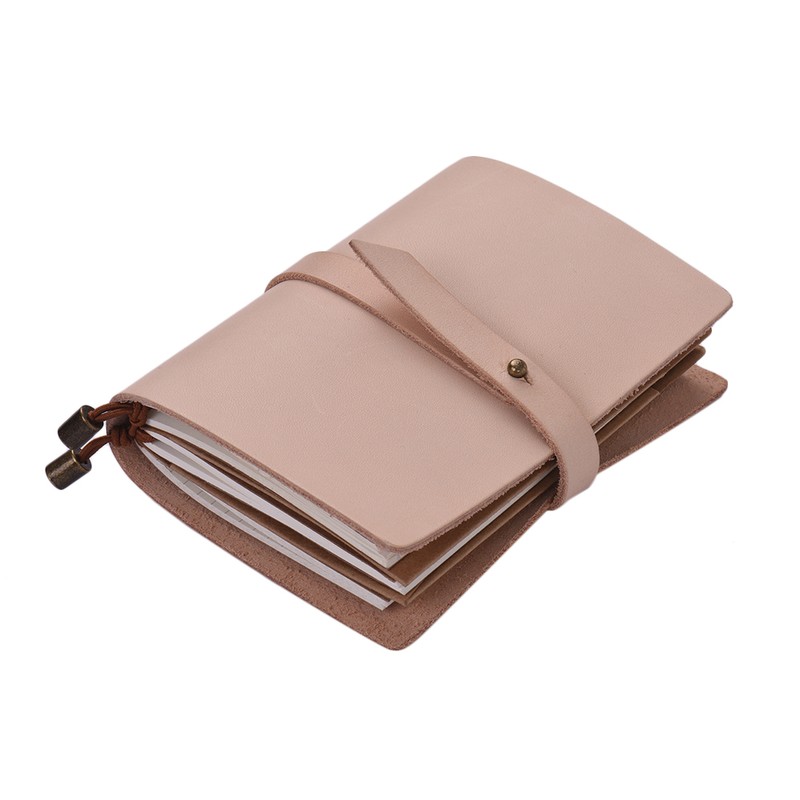 Portable Travel Journal Diary Leather Writing Notebook Refillable Lined Blank