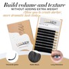 LASHVIEW Eyelash Extensions,Ellipse Flat Eyelash Extensions 0.15mm C Curl 10mm,Mink