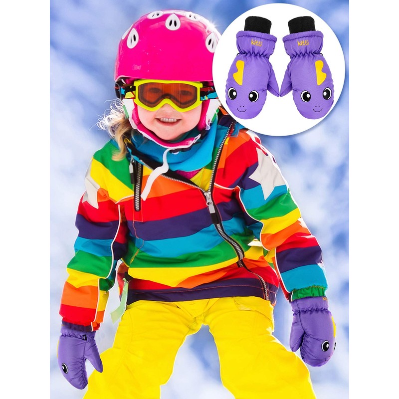 3 pares de guantes de nieve impermeables para niños de