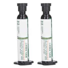2Pcs UV Curing Solder Mask Ink PCB BGA Repair Resist Paint 2 Seconds Fast Drying Insulated High Temperature Resistant Milky White